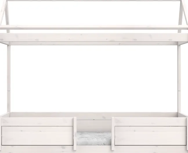Lifetime 4in1 Hausbett mit Rollboden whitewash
