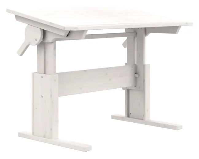 Lifetime Schreibtisch 120cm höhenverstellbar/schrägstellbar whitewash
