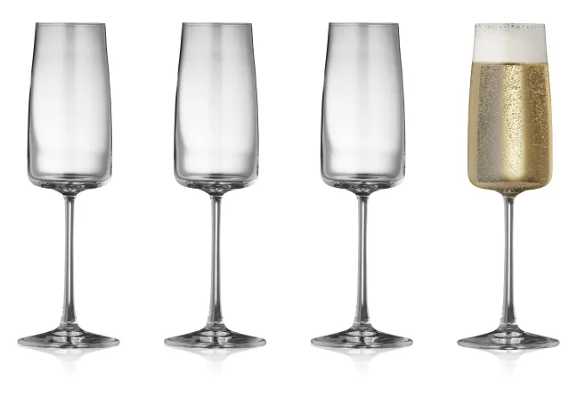 Lyngby Glas Champagnerglas Zero 30cl 4 Stück
