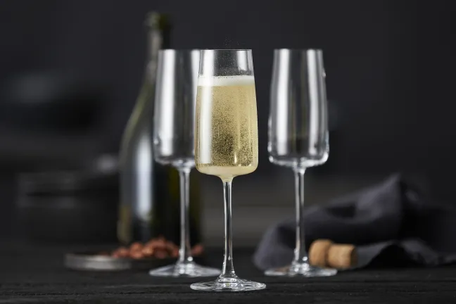 Lyngby Glas Champagnerglas Zero 30cl 4 Stück