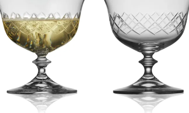 Lyngby Glas Champagner-Schale Eaton 28cl 2 Stück