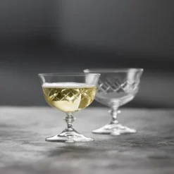 Lyngby Glas Champagner-Schale Eaton 28cl 2 Stück