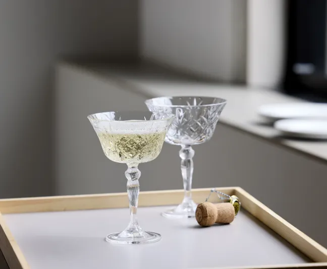 Lyngby Glas Champagner-Schale Melodia 26cl 4 Stück