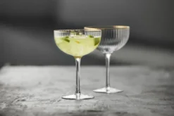 Lyngby Glas Cocktailglas Palermo Gold 31,5cl 4 Stück