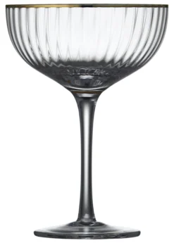 Lyngby Glas Cocktailglas Palermo Gold 31,5cl 4 Stück