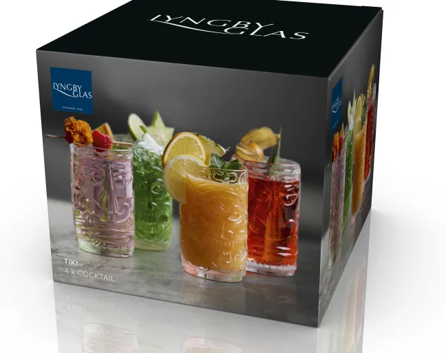 Lyngby Glas Cocktailglas Tiki 45cl 4 Stück Klar