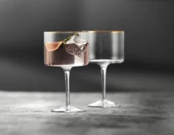 Lyngby Glas Gin & Tonic Glas Palermo Gold 45cl 4 Stück