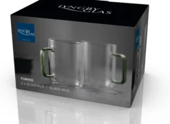 Lyngby Glas Glasbecher Torino 40cl 2 Stück grün Sale