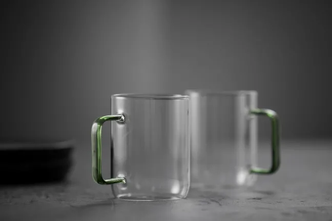 Lyngby Glas Glasbecher Torino 40cl 2 Stück grün Sale