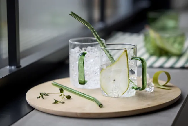 Lyngby Glas Glasbecher Torino 40cl 2 Stück grün Sale
