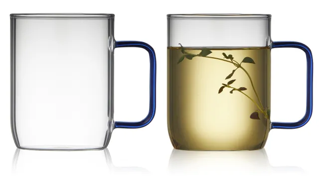 Lyngby Glas Glasbecher Torino 40cl 2 Stück blau Sale