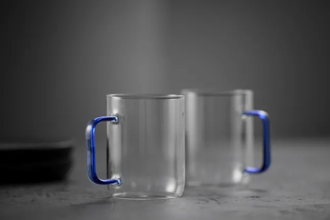 Lyngby Glas Glasbecher Torino 40cl 2 Stück blau Sale