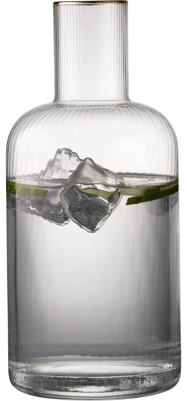 Lyngby Glas Karaffe Palermo Gold 1,5 Liter