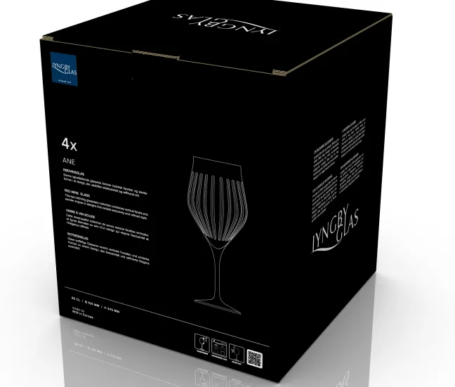 Lyngby Glas Rotweinglas Ane 65cl 4 Stück