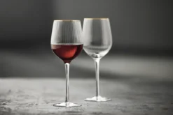 Lyngby Glas Rotweinglas Palermo Gold 40cl 4 Stück