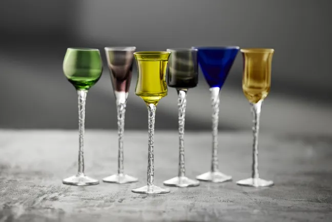 Lyngby Glas Schnapsglas London 18cm 6 Stück bunt