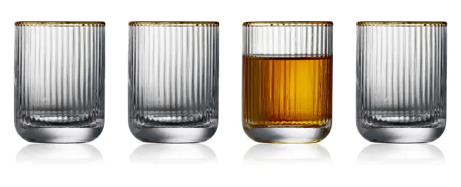 Lyngby Glas Schnapsglas Palermo Gold 6cl 6 Stück