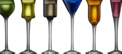 Lyngby Glas Schnapsglas 6 Stück bunt