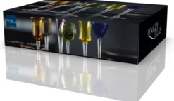 Lyngby Glas Schnapsglas 6 Stück bunt
