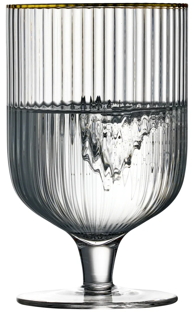 Lyngby Glas Weinglas Palermo Gold 30cl 4 Stück