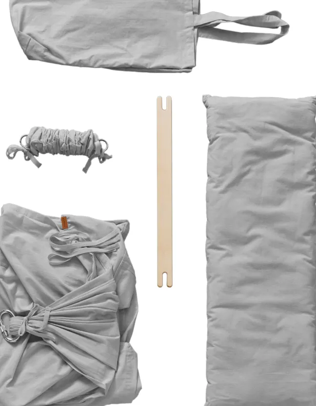 Membantu® Federwiege Basic Set grau