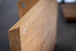 Mühlenbrett Schneidebrett mit Messerhalter Eiche Massivholz