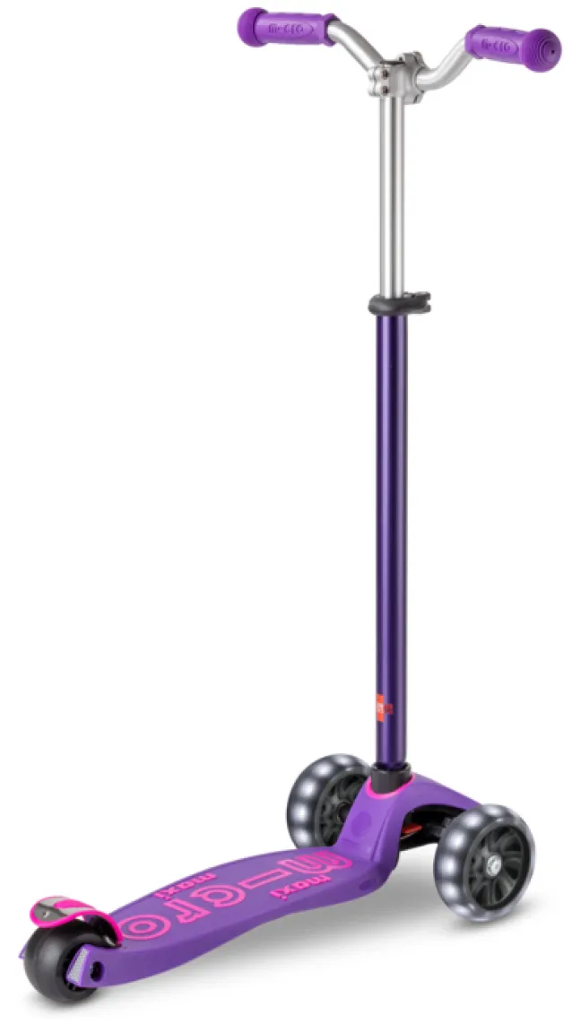 Micro Scooter maxi micro deluxe pro LED purple