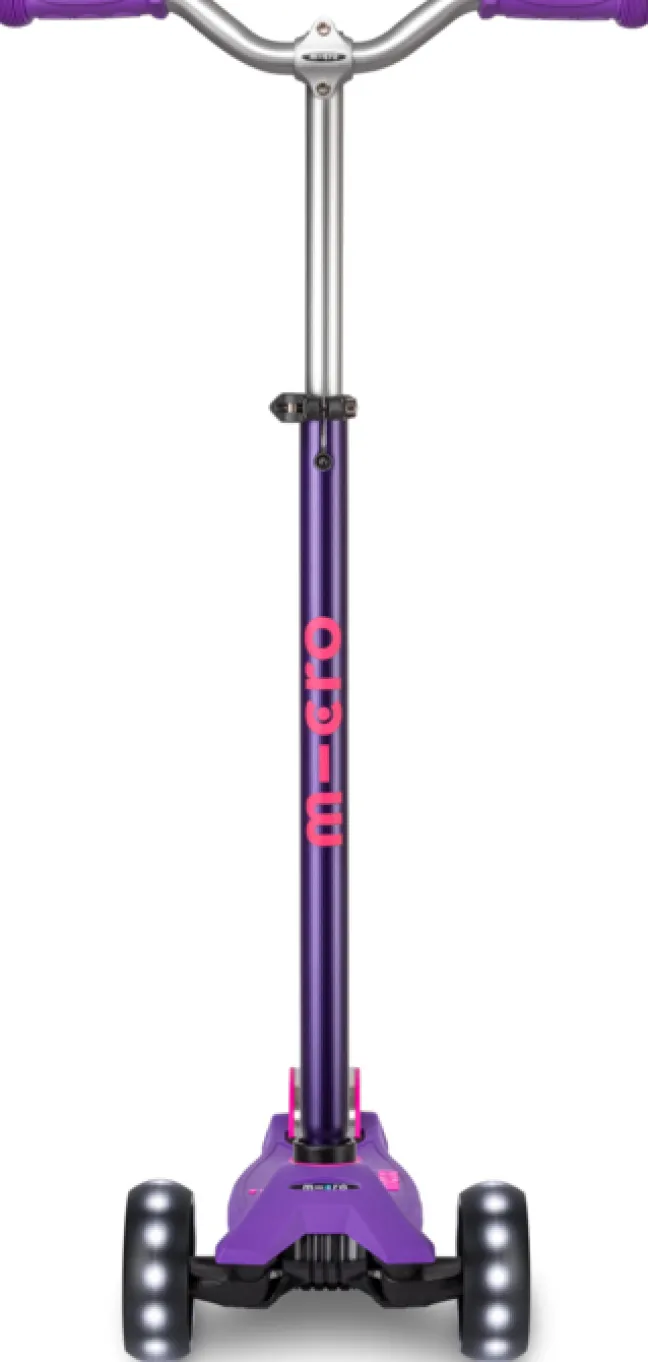 Micro Scooter maxi micro deluxe pro LED purple