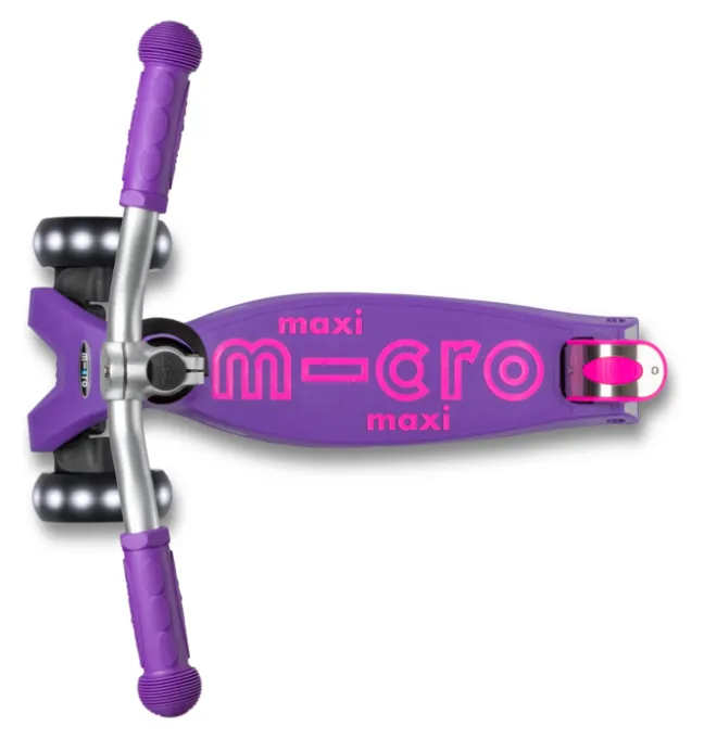 Micro Scooter maxi micro deluxe pro LED purple
