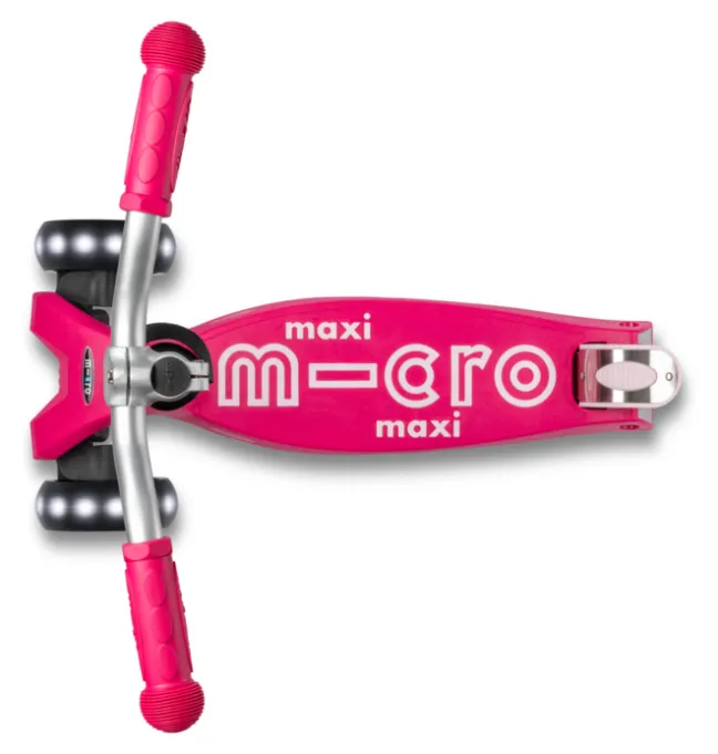 Micro Scooter maxi micro deluxe pro LED pink