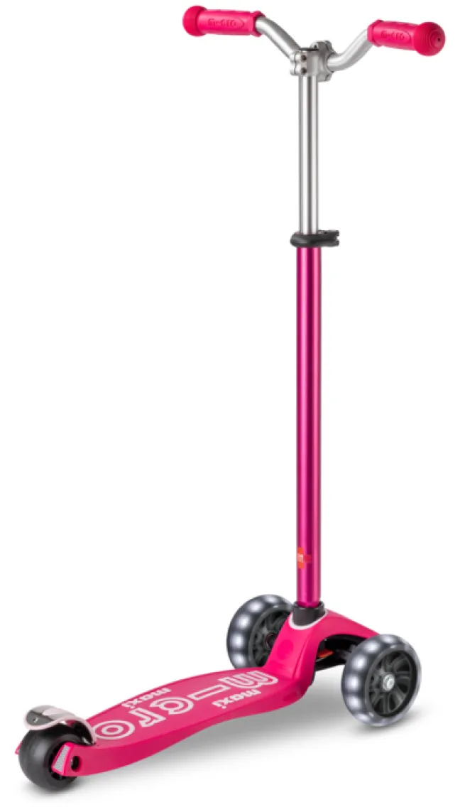 Micro Scooter maxi micro deluxe pro LED pink