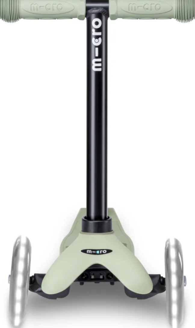 Micro Scooter mini micro Deluxe Rock & Go LED olive sage