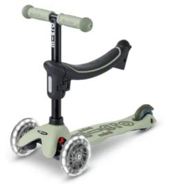 Micro Scooter mini micro Deluxe Rock & Go LED olive sage