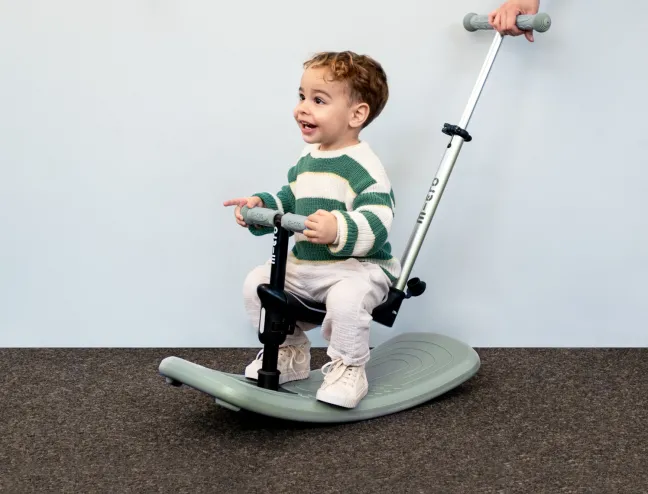 Micro Scooter mini micro Deluxe Rock & Go LED olive sage