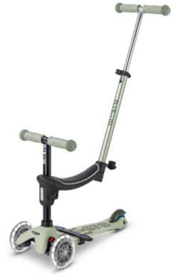 Micro Scooter mini micro Deluxe Rock & Go LED olive sage