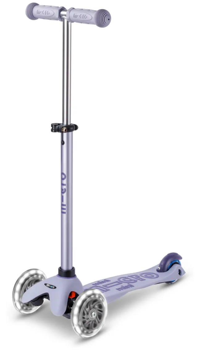 Micro Scooter mini micro Deluxe Rock & Go LED lavender mist