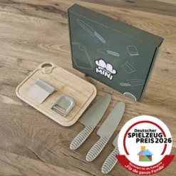 MINI Family Küchenset/Schneidset für Kinder grün