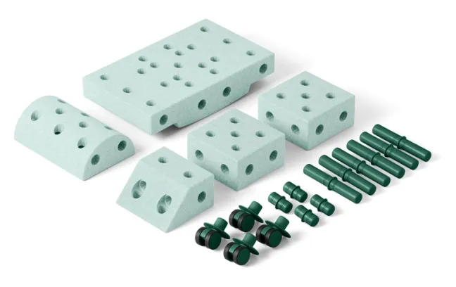 MODU® Explorer Set Konstruktionsspielzeug mint/dunkelgrün