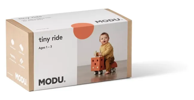 MODU® Tiny Ride Rutschfahrzeug orange/hellgrün