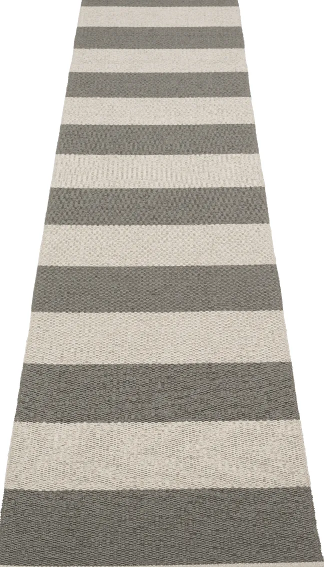 Pappelina Teppich Bob Charcoal Linen 70 x 300 cm BO9A730