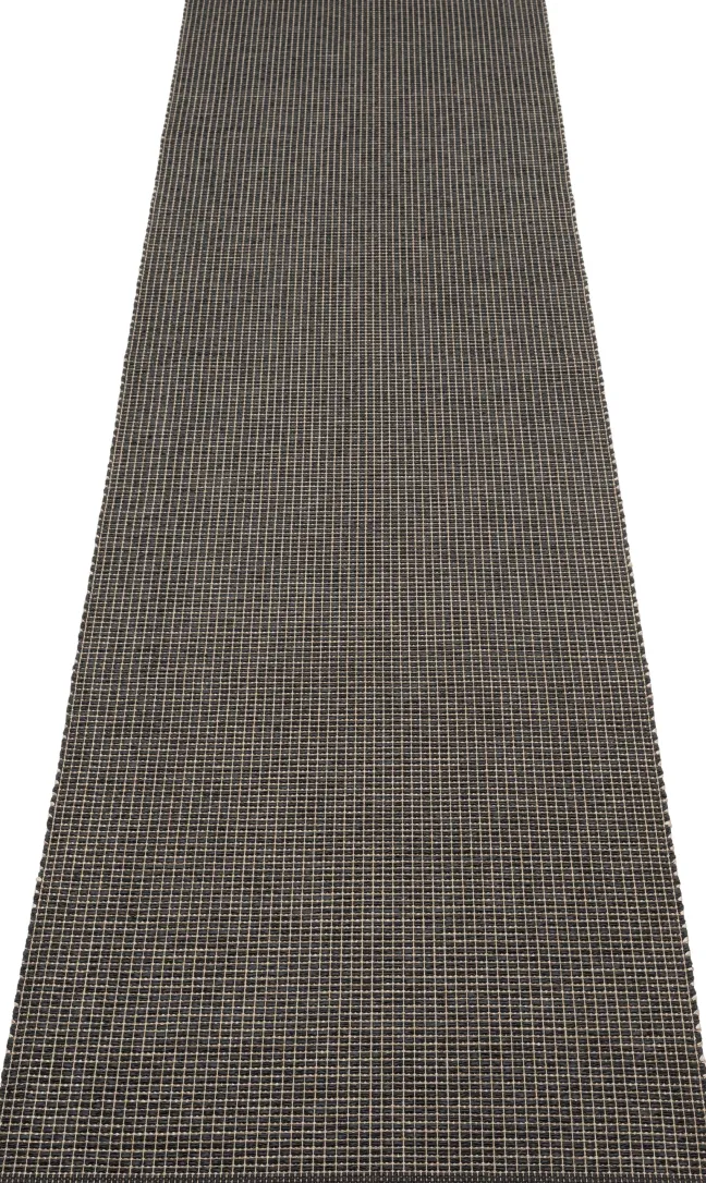 Pappelina Teppich Emm Black/Linen Metallic 70 x 300 cm EMMX730