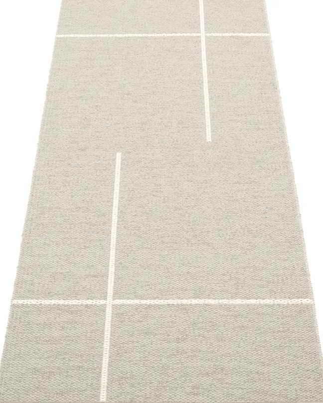Pappelina Teppich Fred Linen Vanilla 70 x 180 cm FR9F718