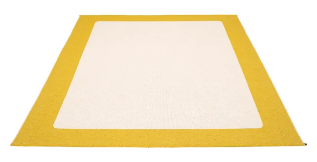 Pappelina Teppich Ilda Mustard Vanilla 180 x 180 cm IL51818