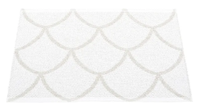 Pappelina Teppich Kotte Fossil Grey/White 70 x 50 cm KE9B705