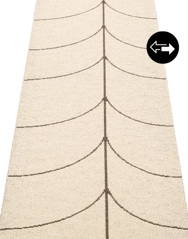 Pappelina Teppich LEIF Dark Brown 70 x 270cm LE6F727