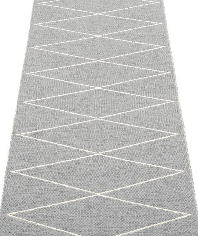 Pappelina Teppich Max Grey/Vanilla 70 x 160 cm MX9716