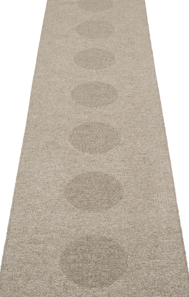Pappelina Teppich VERA 2.0 Bio Edition Dark Linen/Linen Metallic 70 x 280 cm V29G728