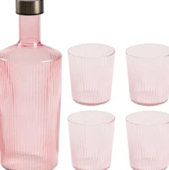 Paveau Pink Set Flasche + 4 Gläser