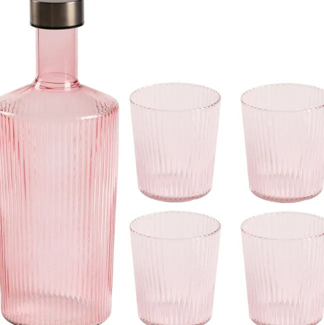 Paveau Pink Set Flasche + 4 Gläser