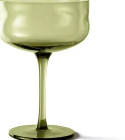 Paveau Swirl Coupe Gläser 260ml (2 Stück) Moss